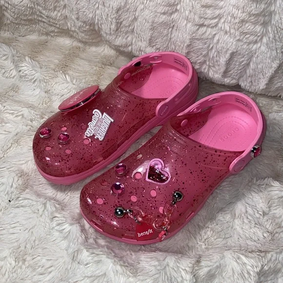 New CROCS x benefit cosmetics ADULT classic clogs